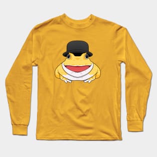 Happy frog with a hat Long Sleeve T-Shirt